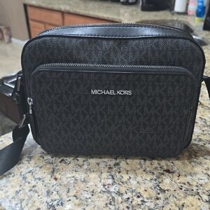 Michael Kors Signature Black Messenger Bag